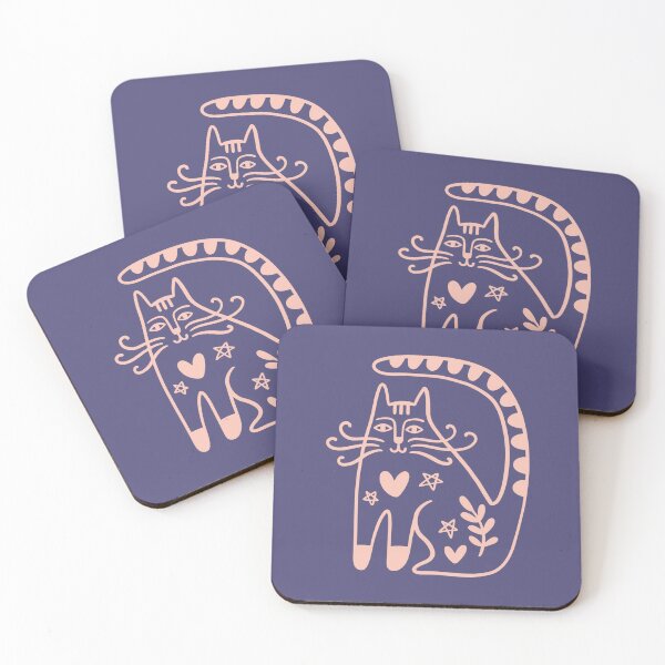 Item preview, The purple cat designed and sold by ThundRDownunder.