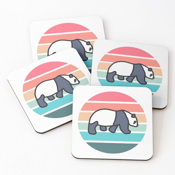 Item preview, Giant Panda with Retro Background designed and sold by Amanda Roos.