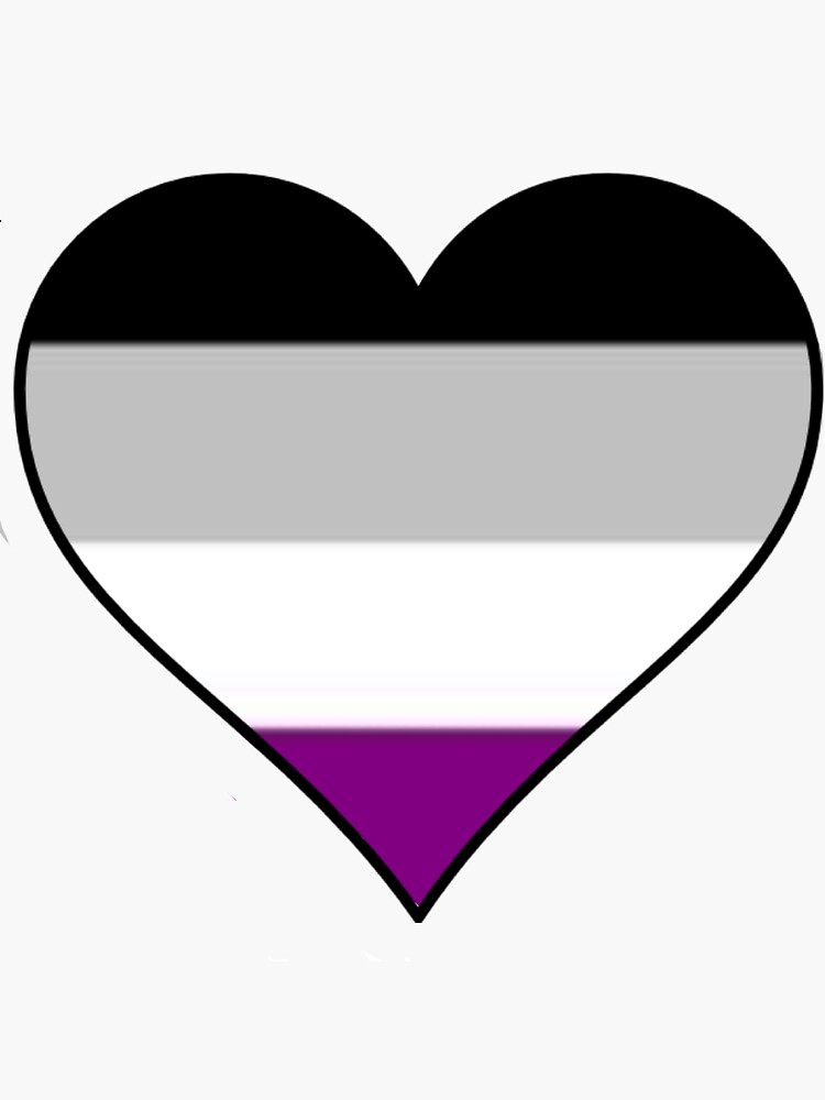 Asexual Flag Pride Heart Sticker By Thekaym Redbubble | My XXX Hot Girl