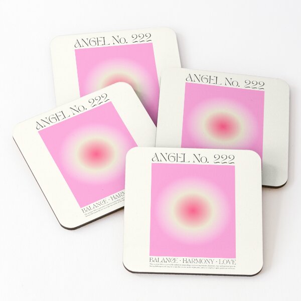 Item preview, Angel Number 222, Numerology, Balance, Harmony, Love, Retro, Heart Chakra Pink designed and sold by TheLoveShop.