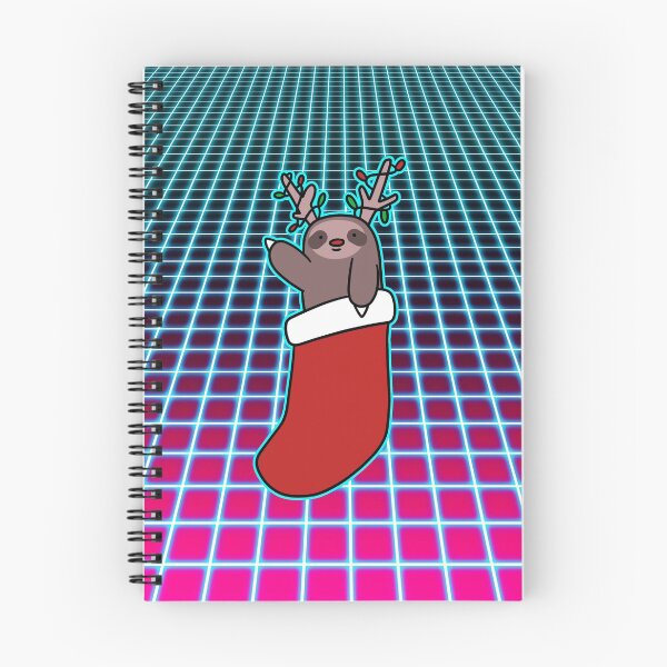 Item preview, Reindeer Stocking Sloth Vaporwave designed and sold by SaradaBoru.