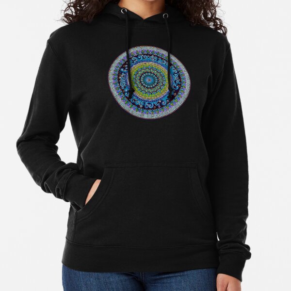 Mandaquala (Original Mandala Design) Lightweight Hoodie