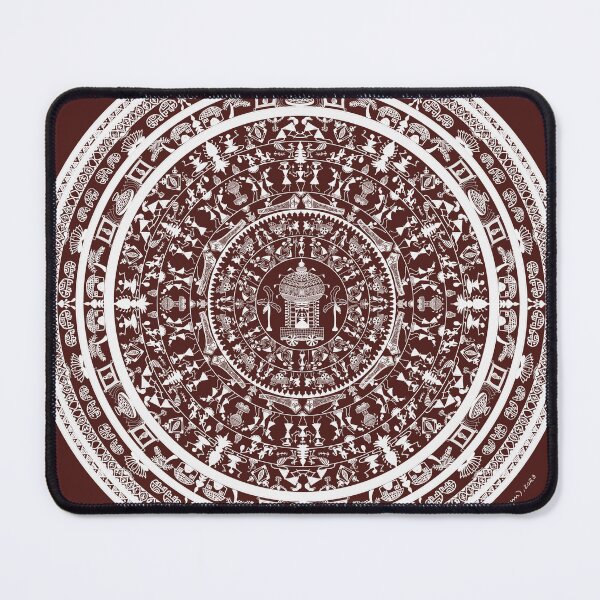 Item preview, Warli & Mandala art fusion  designed and sold by MGMChitrakala.