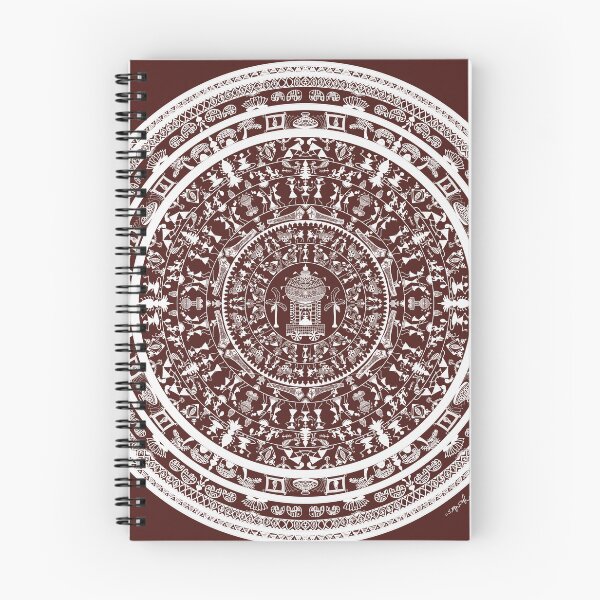 Item preview, Warli & Mandala art fusion  designed and sold by MGMChitrakala.