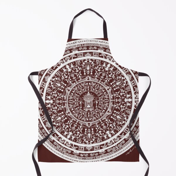 Item preview, Warli & Mandala art fusion designed and sold by MGMChitrakala.