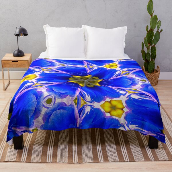 Artikelvorschau, Königsblaues Blumenmuster entworfen und verkauft von Patternflower.