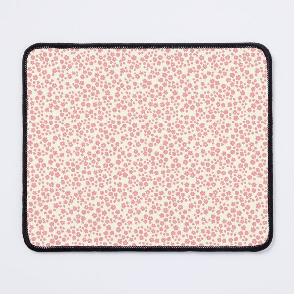 Item preview, MINI MICRO DITSY DAISY PRAIRIE VINTAGE RETRO FLORALS AND FLOWERS CORAL PINK CREAM designed and sold by blomastudios.