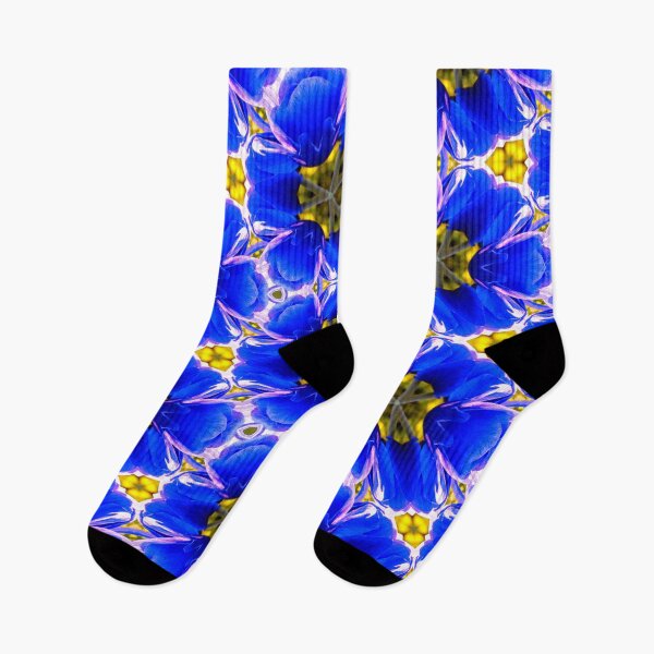 Item preview, Royal Blue Flower Pattern designed and sold by Patternflower.