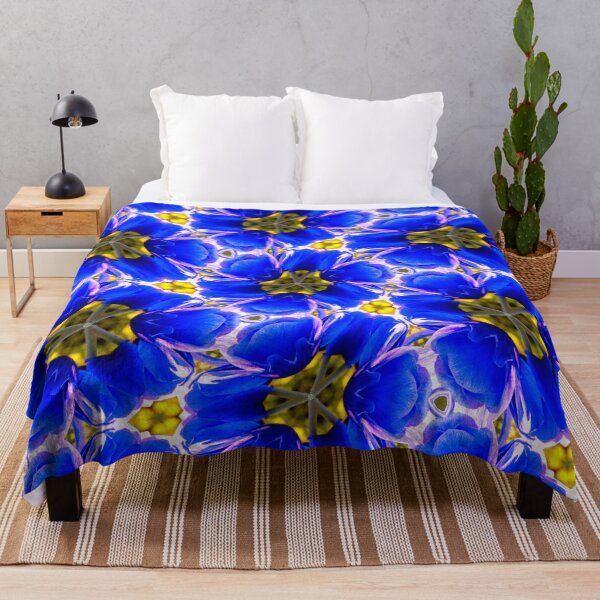 Item preview, Royal Blue Flower Pattern designed and sold by Patternflower.