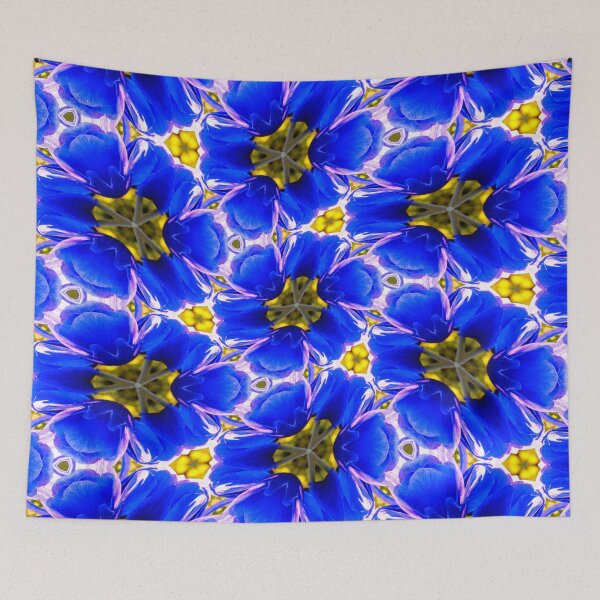 Item preview, Royal Blue Flower Pattern designed and sold by Patternflower.
