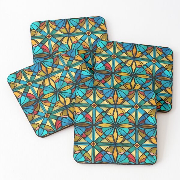 Item preview, Stained Glass Dreams: Mesmerizing designs in a kaleidoscope of color #12 designed and sold by Verbul.
