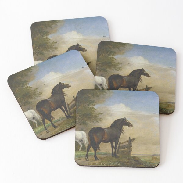 Item preview, Two Horses near a Gate in the Meadow (Paulus Potter) designed and sold by ArtHistorical.
