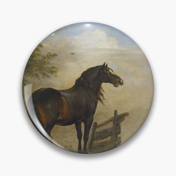 Item preview, Two Horses near a Gate in the Meadow (Paulus Potter) designed and sold by ArtHistorical.