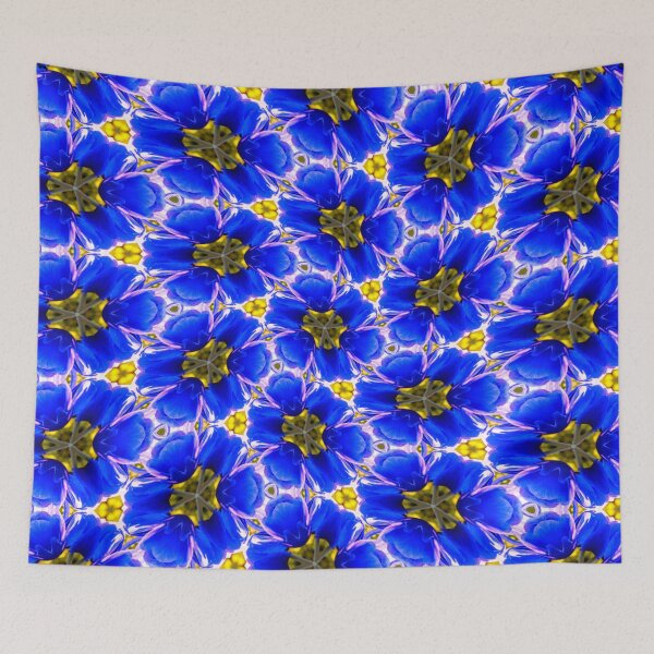 Item preview, Royal Blue Flower Pattern designed and sold by Patternflower.