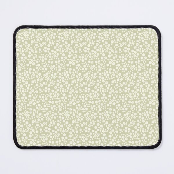Item preview, MINI MICRO DITSY DAISY PRAIRIE VINTAGE RETRO FLORALS AND FLOWERS PASTEL SAGE GREEN designed and sold by blomastudios.