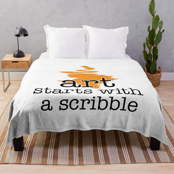 Item preview, Art Starts With A Scribble - Orange designed and sold by WonderWhat.