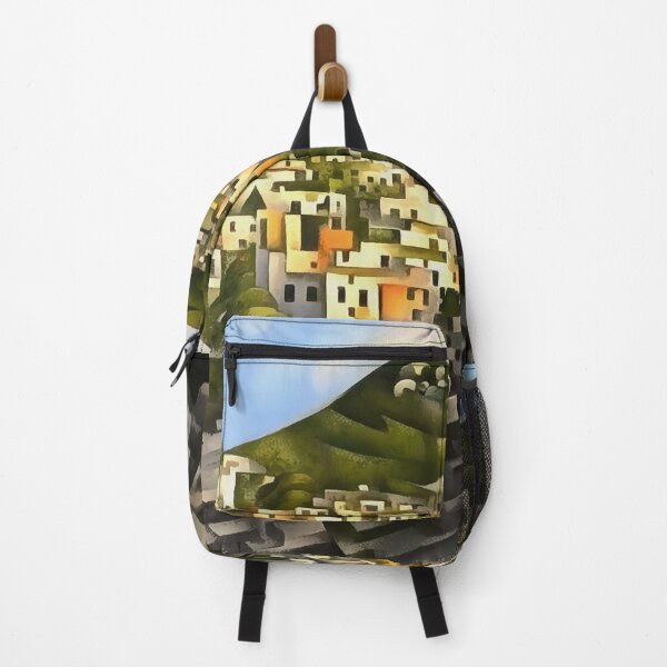 Item preview, Houses On The Hillside - Abstract Art Fethiye designed and sold by taiche.