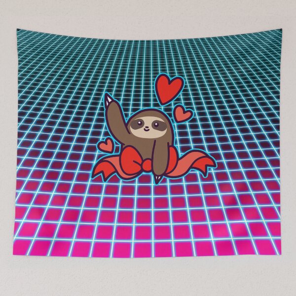 Item preview, Ribbon Sloth Vaporwave designed and sold by SaradaBoru.