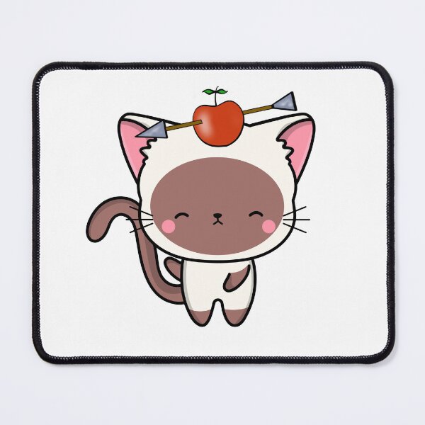 Item preview, Funny white cat has an apple with an arrow through it designed and sold by Pet Station.