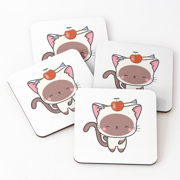 Item preview, Funny white cat has an apple with an arrow through it designed and sold by Pet Station.