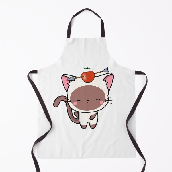 Item preview, Funny white cat has an apple with an arrow through it designed and sold by Pet Station.