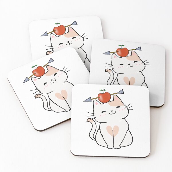 Item preview, Funny White cat has an apple with an arrow through it designed and sold by Pet Station.