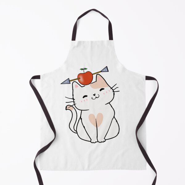 Item preview, Funny White cat has an apple with an arrow through it designed and sold by Pet Station.
