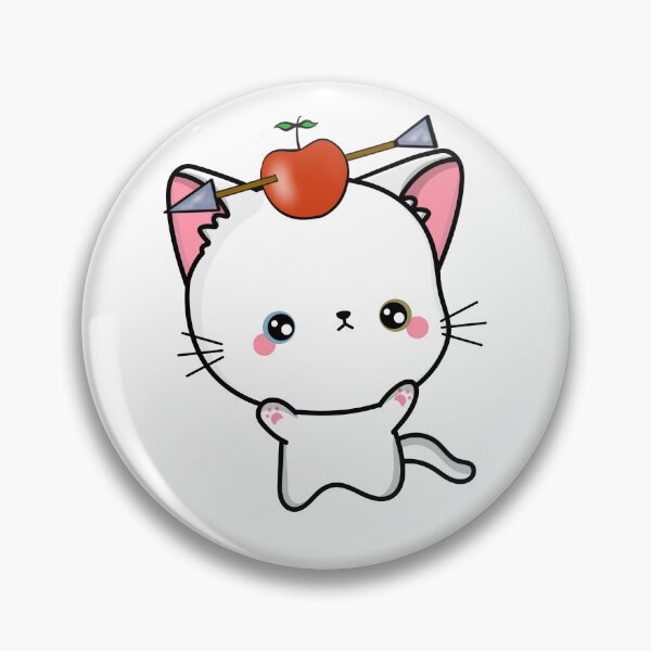 Item preview, Funny White cat has an apple with an arrow through it designed and sold by Pet Station.