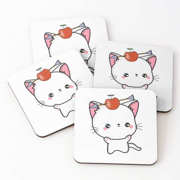Item preview, Funny White cat has an apple with an arrow through it designed and sold by Pet Station.