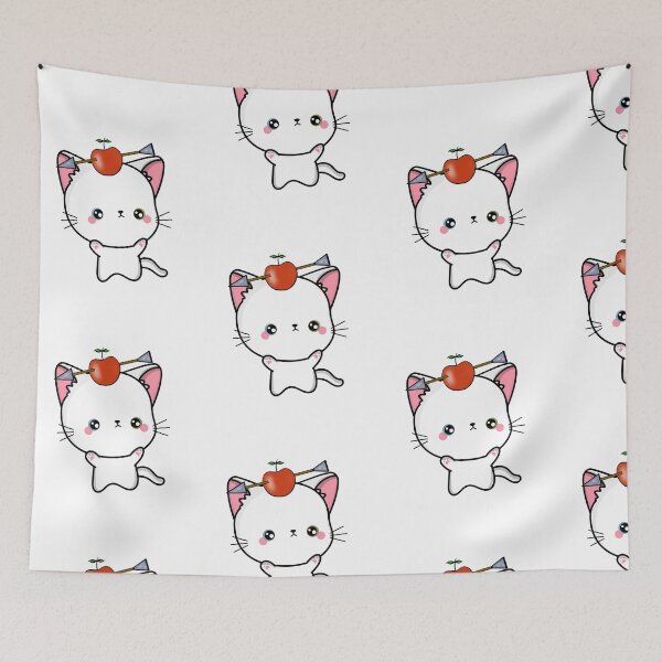 Item preview, Funny White cat has an apple with an arrow through it designed and sold by Pet Station.