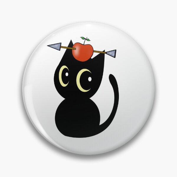Item preview, Funny Black cat has an apple with an arrow through it designed and sold by Pet Station.
