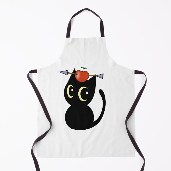 Item preview, Funny Black cat has an apple with an arrow through it designed and sold by Pet Station.