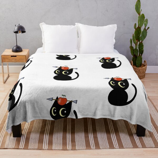 Item preview, Funny Black cat has an apple with an arrow through it designed and sold by Pet Station.