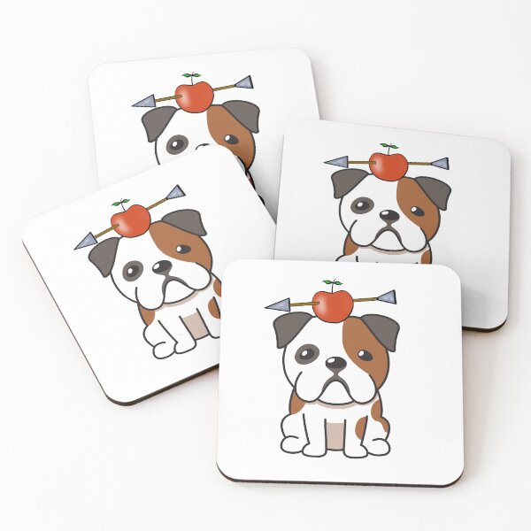 Item preview, Funny Bulldog has an apple with an arrow through it designed and sold by Pet Station.
