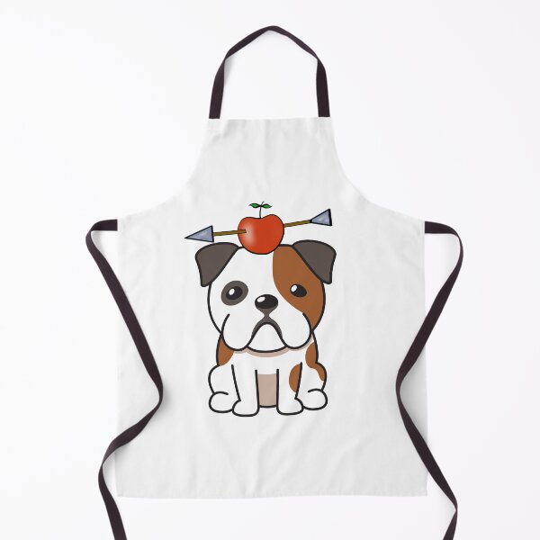Item preview, Funny Bulldog has an apple with an arrow through it designed and sold by Pet Station.