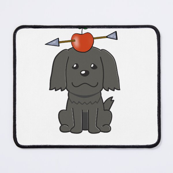 Item preview, Funny Black dog has an apple with an arrow through it designed and sold by Pet Station.