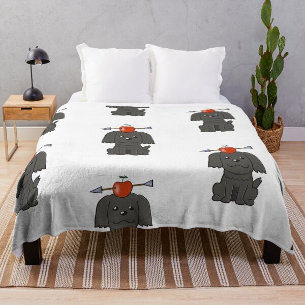 Item preview, Funny Black dog has an apple with an arrow through it designed and sold by Pet Station.