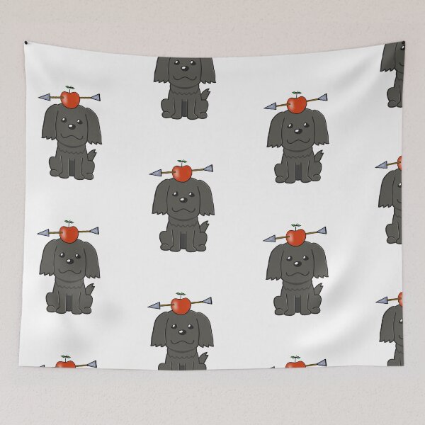 Item preview, Funny Black dog has an apple with an arrow through it designed and sold by Pet Station.