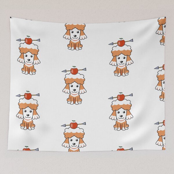 Item preview, Funny Brown dog has an apple with an arrow through it designed and sold by Pet Station.