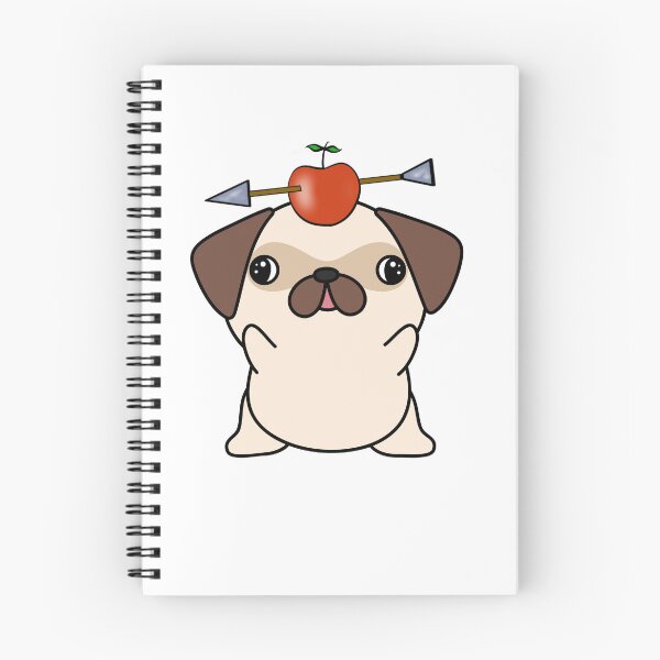 Item preview, Funny Pug has an apple with an arrow through it designed and sold by Pet Station.