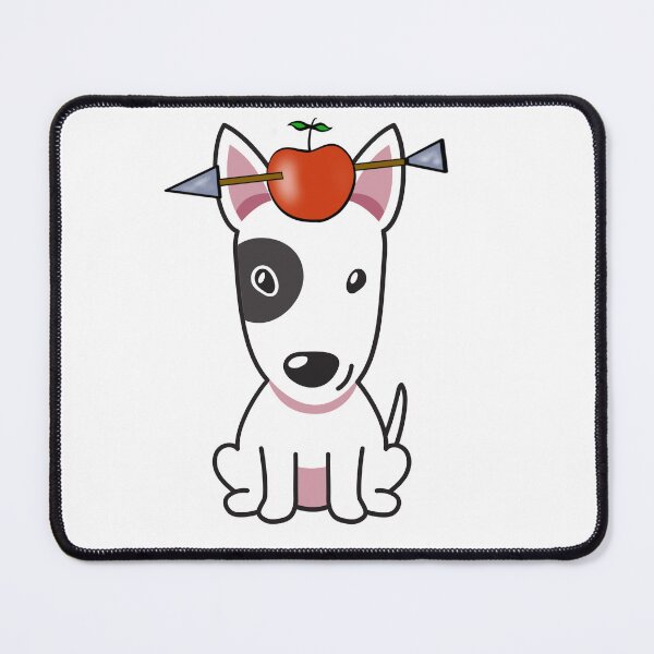 Item preview, Funny Bull Terrier has an apple with an arrow through it designed and sold by Pet Station.