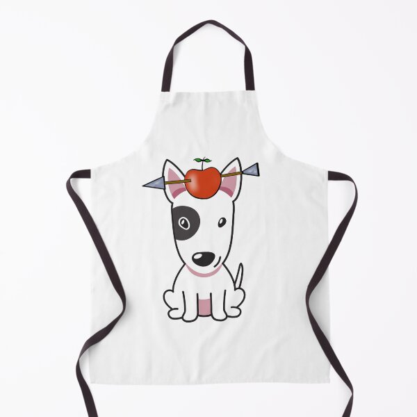 Item preview, Funny Bull Terrier has an apple with an arrow through it designed and sold by Pet Station.