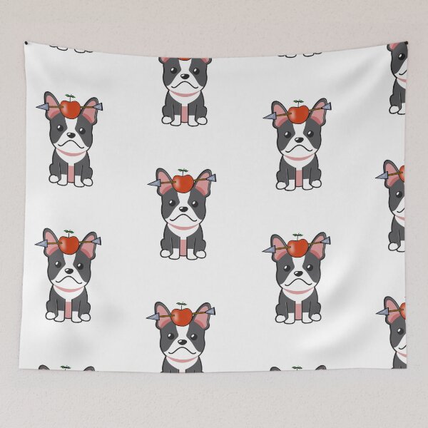 Item preview, Funny French Bulldog has an apple with an arrow through it designed and sold by Pet Station.