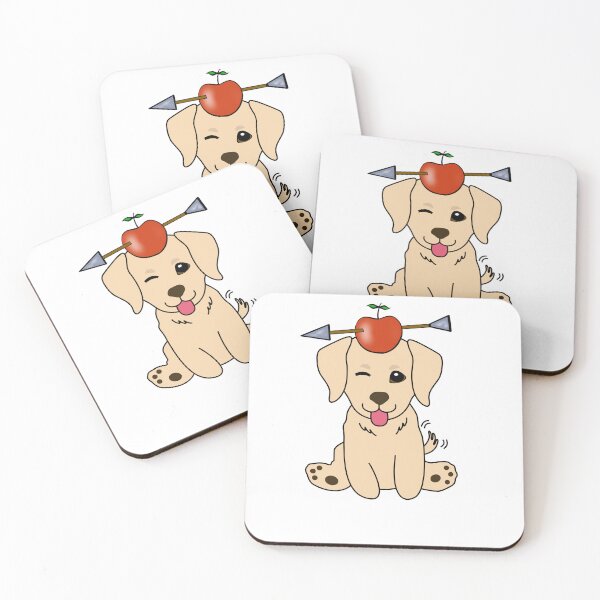 Item preview, Funny Retriever has an apple with an arrow through it designed and sold by Pet Station.