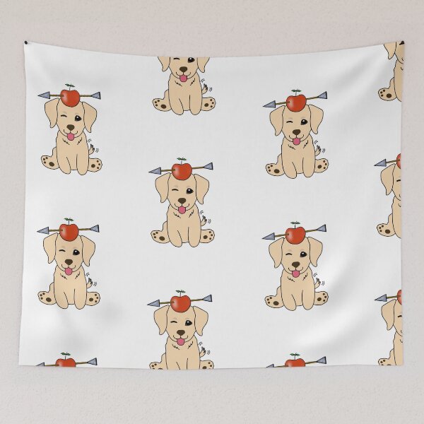 Item preview, Funny Retriever has an apple with an arrow through it designed and sold by Pet Station.
