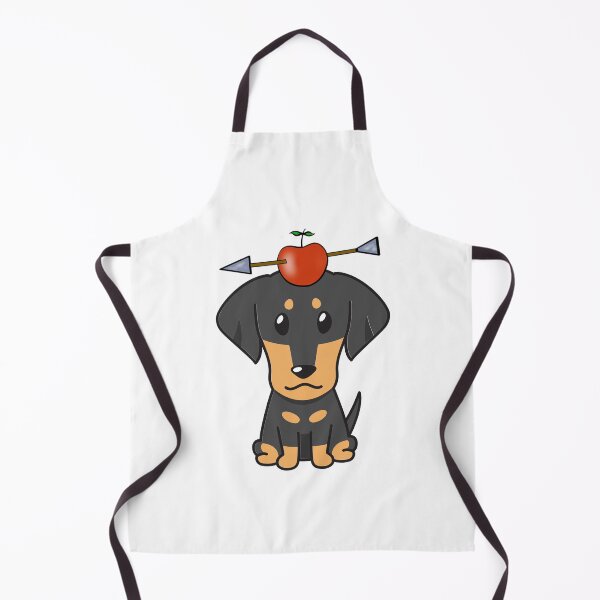 Item preview, Funny Dachshund has an apple with an arrow through it designed and sold by Pet Station.