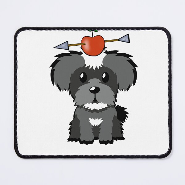 Item preview, Funny Schnauzer has an apple with an arrow through it designed and sold by Pet Station.