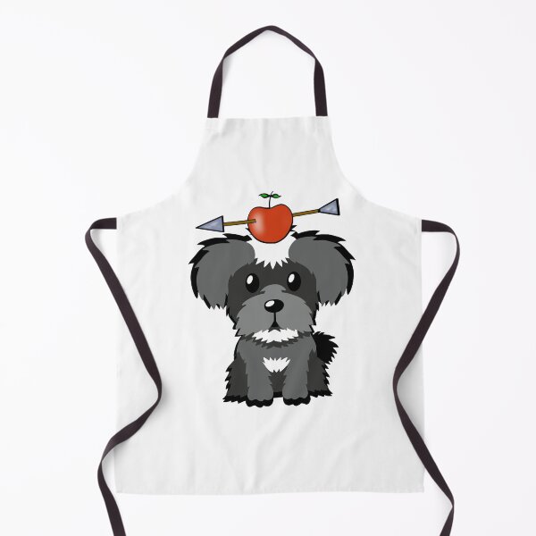 Item preview, Funny Schnauzer has an apple with an arrow through it designed and sold by Pet Station.