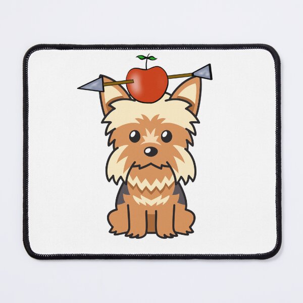 Item preview, Funny Yorkshire Terrier has an apple with an arrow through it designed and sold by Pet Station.