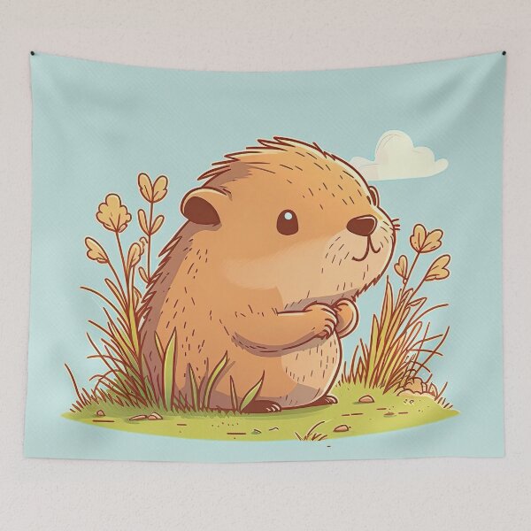 Item preview, Cute baby capybara designed and sold by Hibiskusmond.
